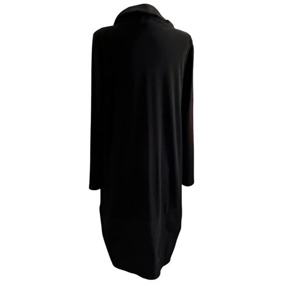 SCAPA Lauren Perre Zip Black Oversized Cowl Neck Dress L - Picture 3 of 7